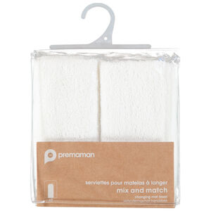 Lot de 2 tapis de rechange en éponge pour matelas à langer 