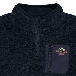 Sweatshirt in fleece met camionneur kraag voor jongens 