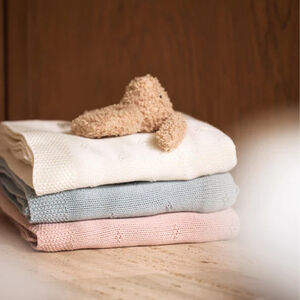 Couverture lit Cosy Knit 100x150 cm Wilde rose 