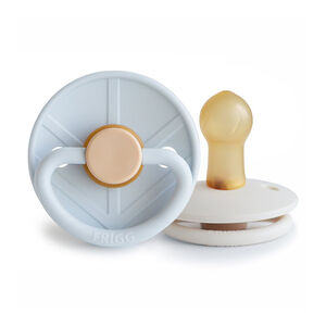 Lot de 2 sucettes en latex Little Viking T1 powder blue/cream 