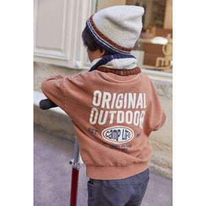 Oversized sweatshirt jongen met fantasiedruk 