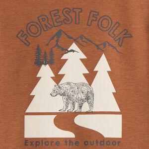 Ondertrui met hoge hals en print voor jongens 