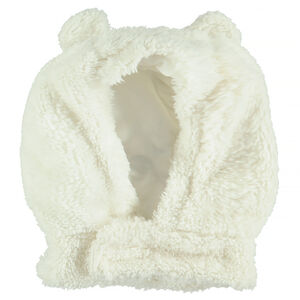 Cagoule en sherpa avec scratch et petites oreilles 