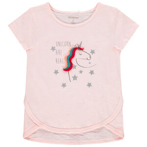 T-shirt met lange mouwen en fantasiedruk voor meisjes 