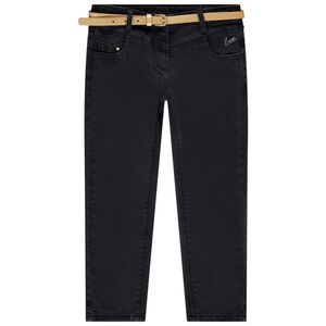 Pantalon slim avec ceinture amovible pour fille 
