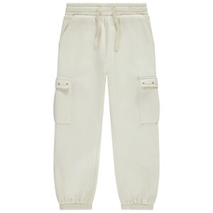 Fleece joggingbroek met cargo-inspiratie voor meisjes 