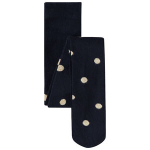 Dikke panty met gouden stippen voor meisjes 