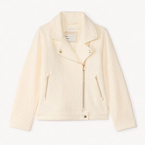 Perfecto en jacquard texturé léopard pour fille 