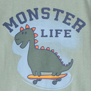 T-shirt met lange mouwen en print voor babyjongens 