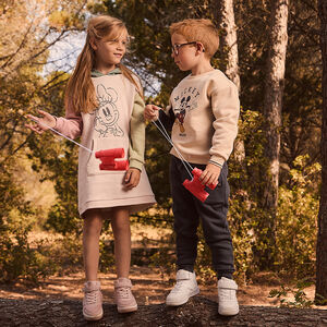 Robe sweat effet color block Minnie Disney pour fille 