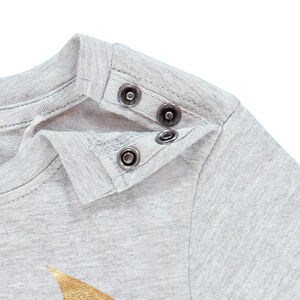 T-shirt manches longues gris print Batman en foil pour bébé garçon  