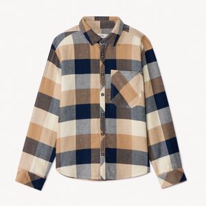 Chemise manches longues à carreaux pour garçon 