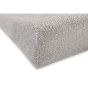 Set van 2 hoeslakens in badstof, ivoor en nougat, 50 x 70 cm 