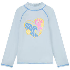 T-shirt manches longues anti-UV SPF 50+ printé pour fille 