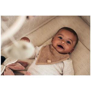 Bavoir bandana - Biscuit 2 pièces 