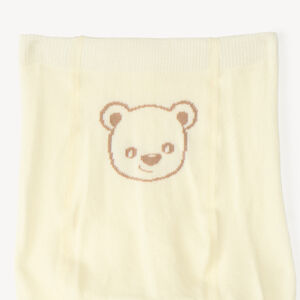 Dikke gestreepte maillot met berenmotief voor babymeisjes 