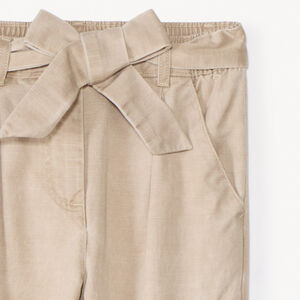 Cargo broek van twill met riem voor meisjes 