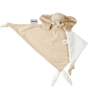 Knuffeldoekje maxi - olifant - ribfluweel - Zand - 60x40 cm 