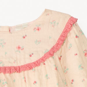 Robe en gaze imprimé fleurs pour bébé fille 