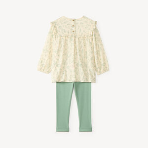 Twee-delige set voor babymeisjes: tuniek en legging 