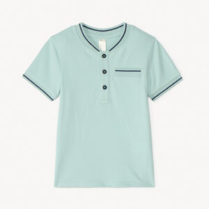 Polo met korte mouwen en teddy kraag voor baby jongen 