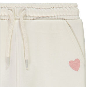 Jogging uni broderie cœur pour bébé fille 