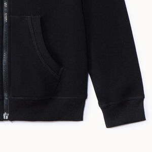 Gilet à capuche en molleton uni pour garçon 