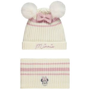 Ensemble bonnet + snood Minnie Disney pour bébé fille 