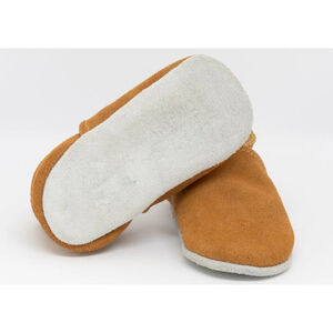 Chaussons souples 12-18M en suède Babysoft Vison 