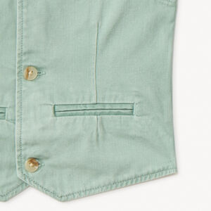 Gilet serveur en toile unie garçon 