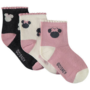 Lot de 3 paires de chaussettes Minnie Disney pour fille 