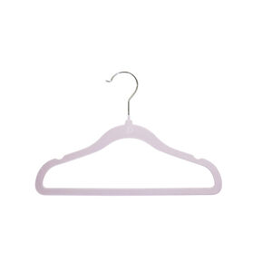 Lot de 6 cintres en velours lavande 