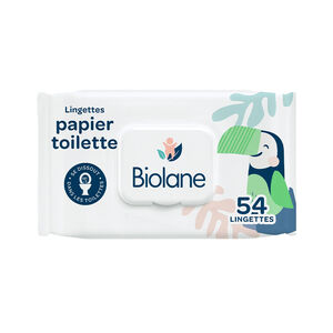 Paquet de 54 lingettes papier toilette 