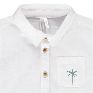 Hemd met korte mouwen en fantasieprints voor baby jongen 