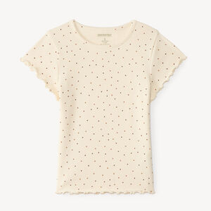 T-shirt voor meisjes met korte mouwen en een fantasieprint 