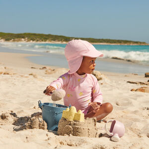 UV-werend bloemenprint longsleeve badpak voor meisjes baby 