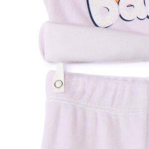 Set pyjama fluweel Bambi Disney meisjes met verschillende afwerkingen naargelang de leeftijd 