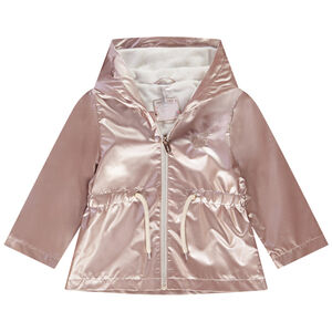 Coupe-vent en toile effet métallisé avec doublure en velours pour bébé fille 