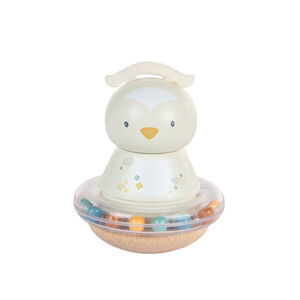 Hibou hochet culbuto avec billes 