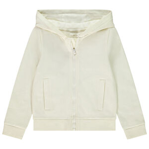 Vest van fleece met kap voor meisjes 