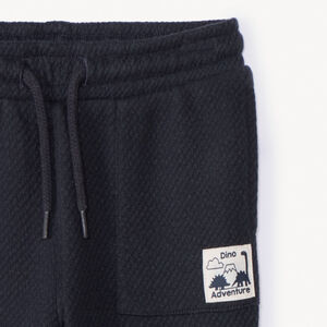 Jogging met effen kleur en label voor babyjongens 