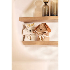 Cape de bain éponge 75x75cm Charlie le Chat 