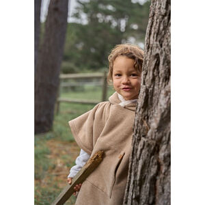 Poncho Teddy 1-3 jaar Bruin  