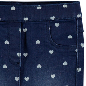 Slim fit jegging met een verwas effect meisjes 