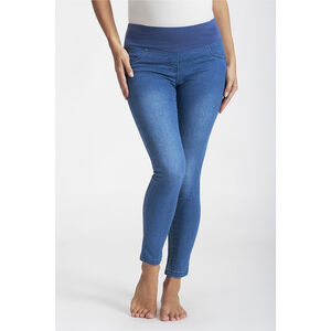 Zwangerschapsbroek skinny extra stretch met hoge hoofdband 