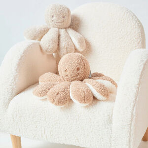 Knuffel - Inktvis Teddy - Beige - 20 cm 