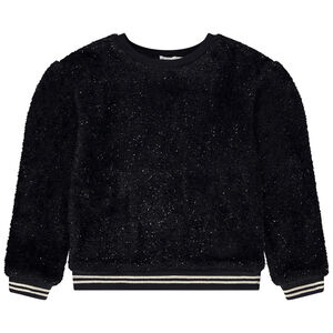Sweatshirt in sherpa breisel met lurex draden voor meisjes 