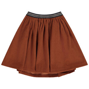 Jupe patineuse en velours côtelé pour fille 