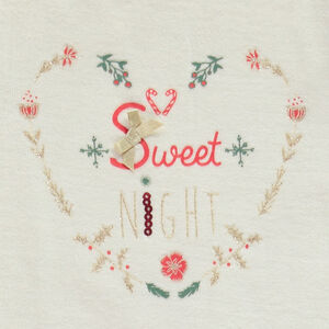 Set pyjama de Noël 2 pièces en velours motif cœur pour fille 