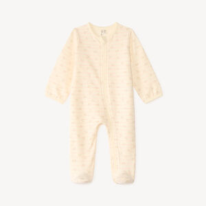 Dons-bien met ritssluiting in gestreepte velvet voor meisjesbaby's 